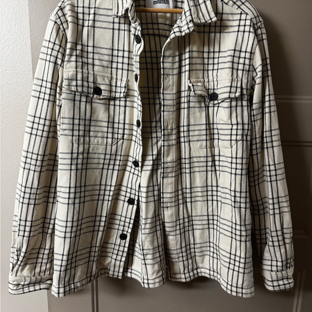 Minimum Black and White Lightweight Shirt Jacket